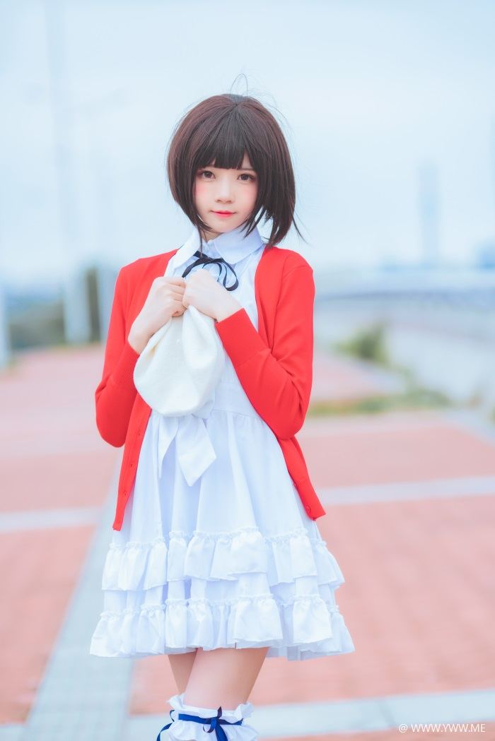 萝莉风COS 桜桃喵 – 加藤惠系列之常服-像素点