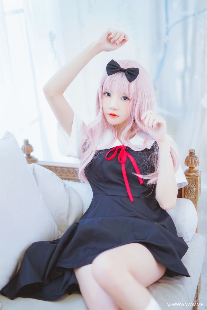 萝莉风COS 桜桃喵 – 藤原千花-像素点