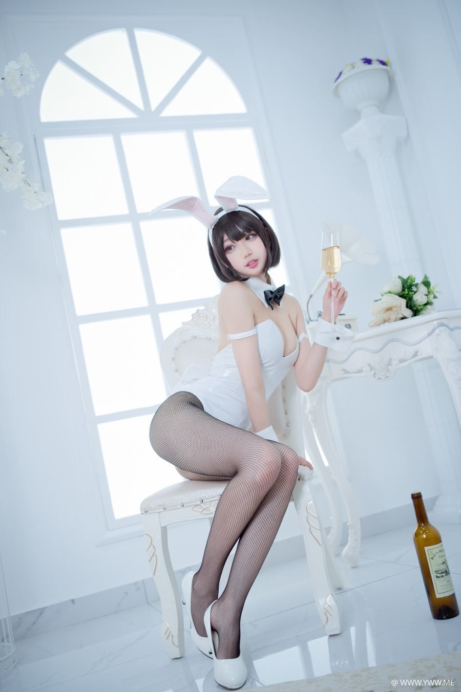 微博小姐姐 @周叽是可爱兔兔 加藤惠兔女郎-像素点