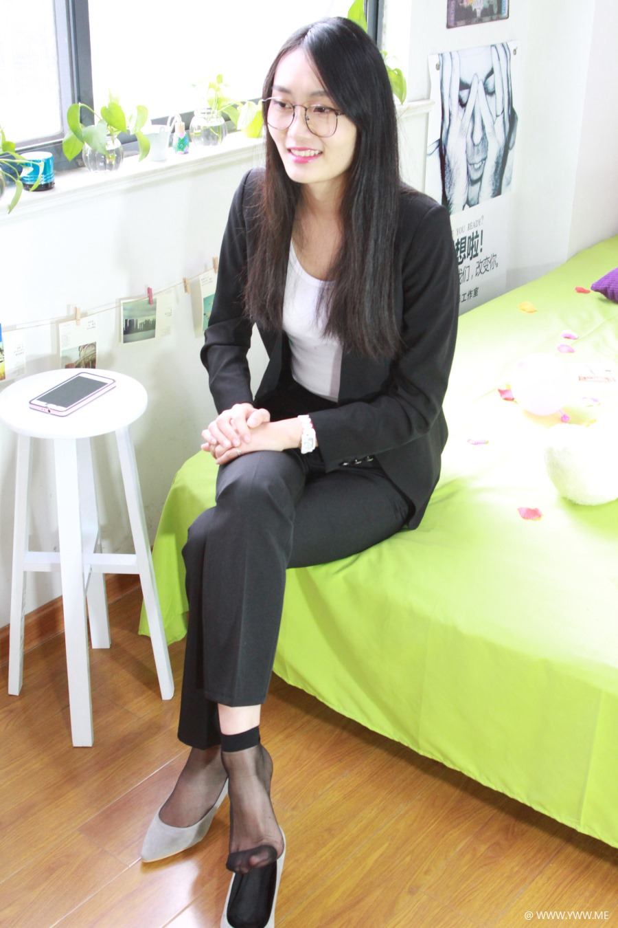 自由摄影 No.025 马上就要踏入社会的小姐姐一身职业装清爽美丽-像素点